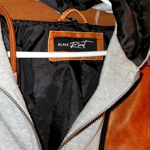 Black Rivet Brown Leather Jacket